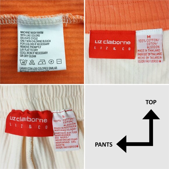 Liz Claiborne Liz & Co Women Two Piece Outfit Colour Block Jogger Pants Set M/L - Picture 9 of 15